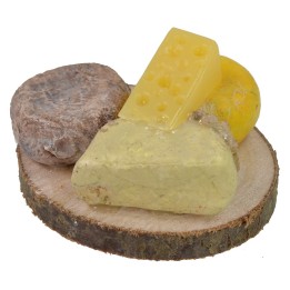 Circular cutting board with cheese Ø 3.5 cm