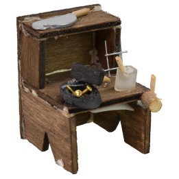 Banco de trabajo del carpintero cm 4x4x5,5 h para estatuas de 6