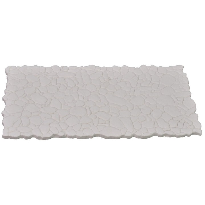 Plaster paving with mixed stone effect cm 30x15x0,5 h