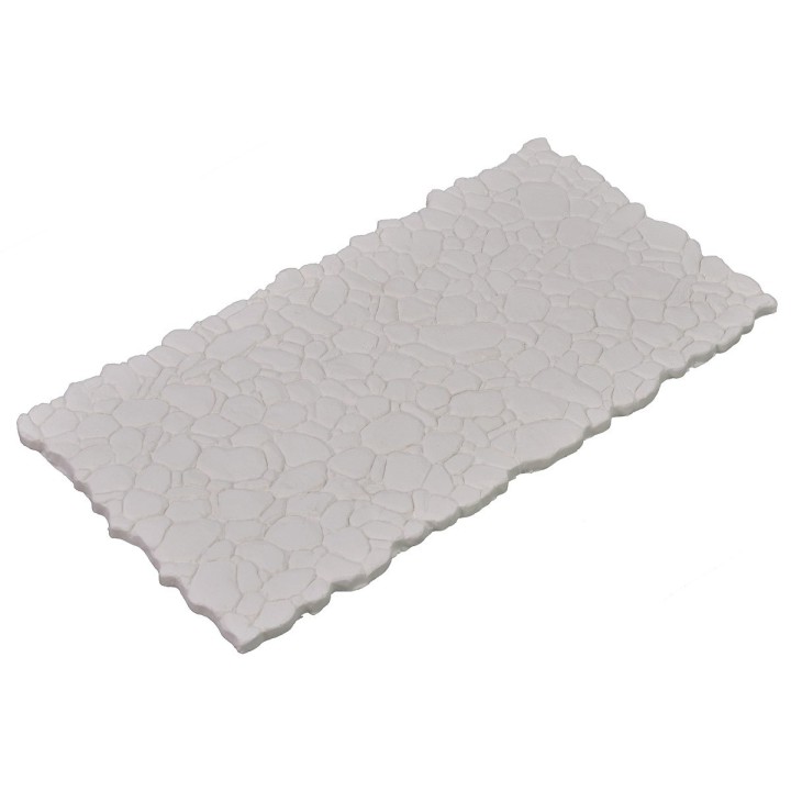Pavimento de yeso efecto piedras mixtas cm 30x15x0,5 h
