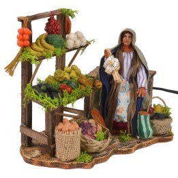 Vendedora de frutas palestina 12 cm en movimiento cm 20x11,5x14