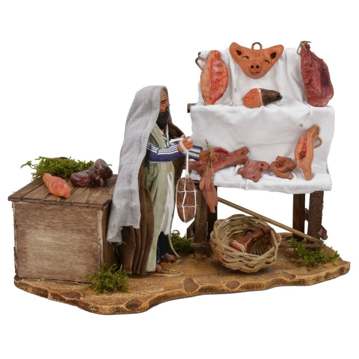 Oriental salami seller 12 cm in movement cm 22,5x11,5x14 h