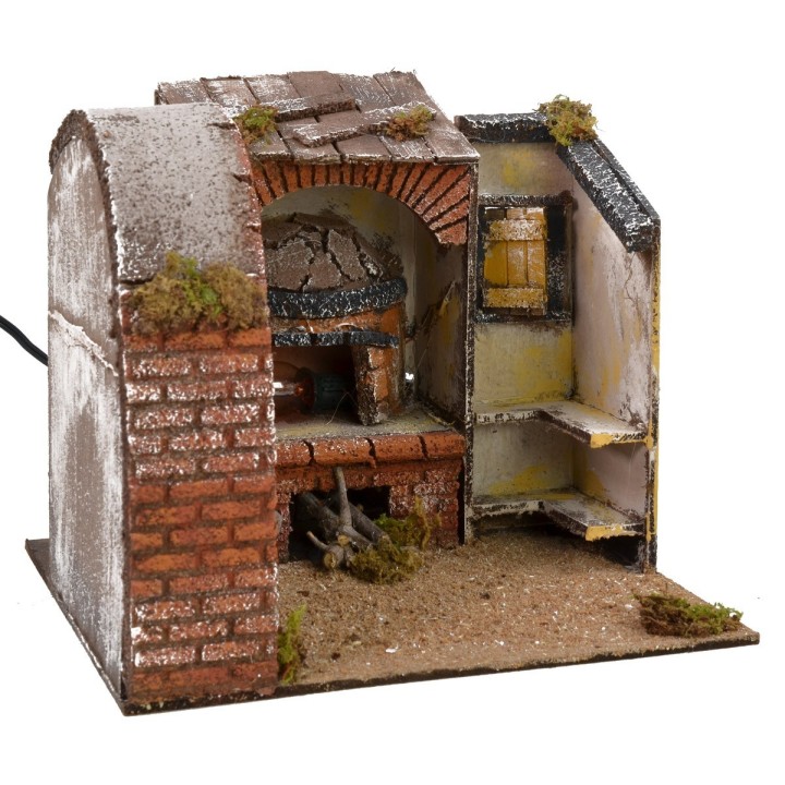 Cucina con forno a legna funzionante cm 23x21x19 h
