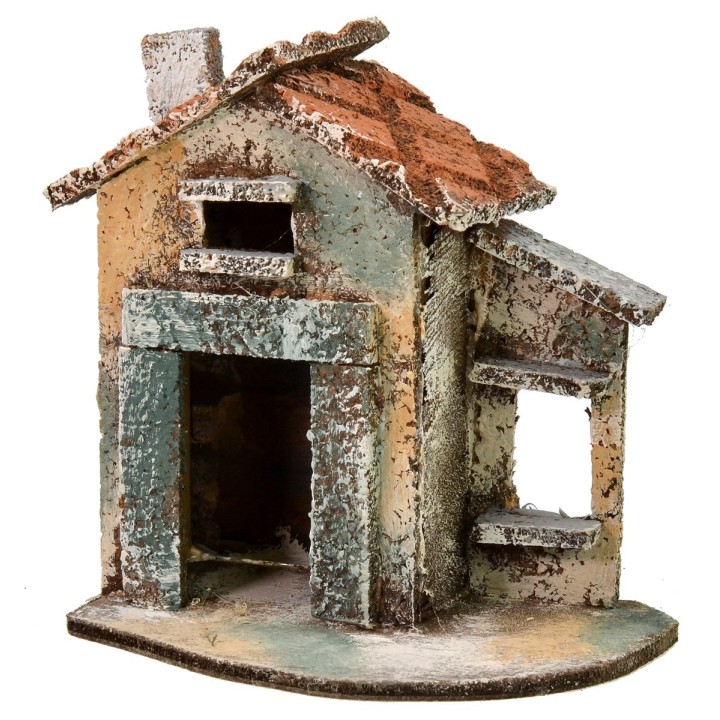 Casa singola con tetto spiovente cm 11,5x7,5x12,5 h