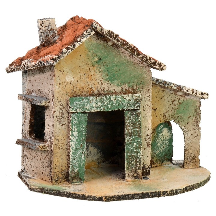 Casa individual con portón en arco de 13,5x7,5x11,5 cm h
