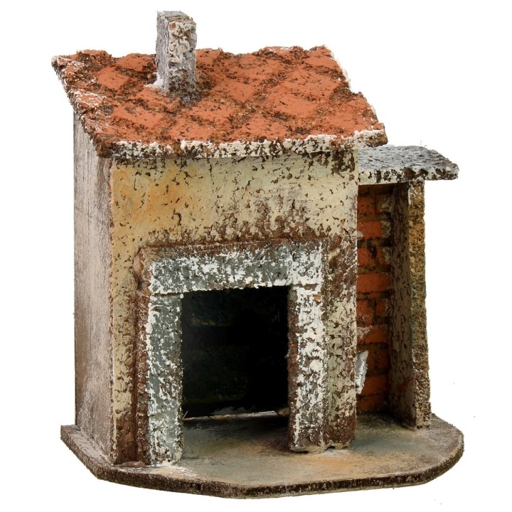 Single house with tool shed 11x7x11 cm h