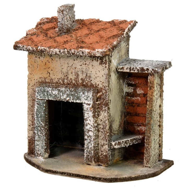 Casa individual con trastero para herramientas de 11x7x11 cm h