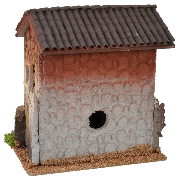 Casa efecto piedra cm 18x13x19,5h
