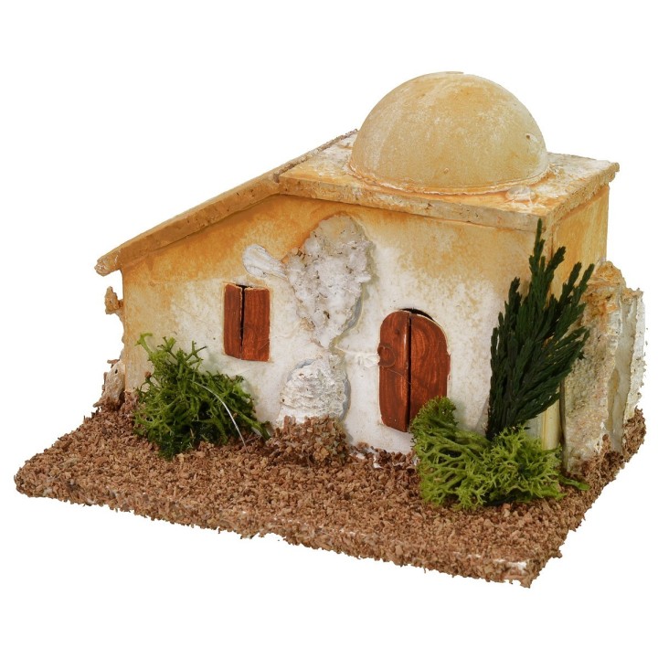 Pair of minarets with dome and stairs cm 11x8x15 h for statues