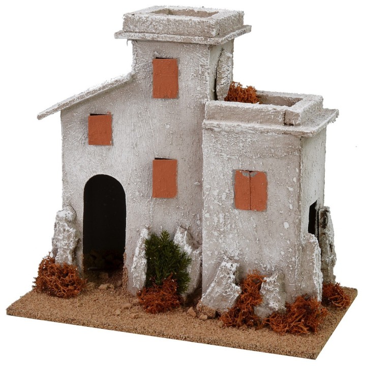 Casa palestina de 20x12x19,5 cm de altura para estatuas de 8 cm