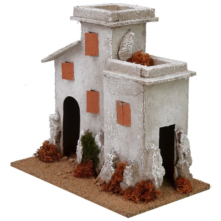 Palestinian house cm 20x12x19,5 h for 8 cm statues