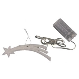 Comet star 15 cm warm light with 4 battery leds