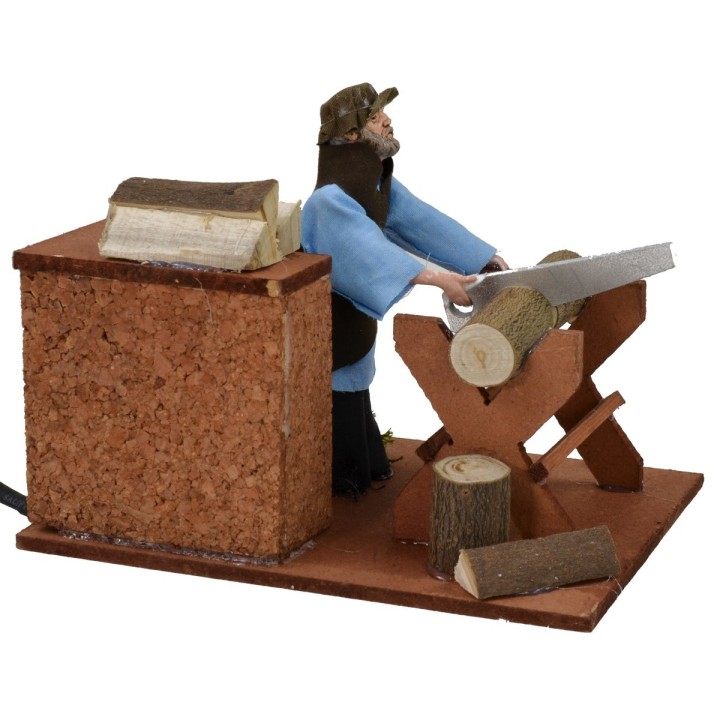 Moving woodcutter 12 cm series