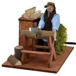 Moving woodcutter 12 cm series