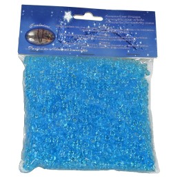 Bag of grains of small light blue gems 150 gr