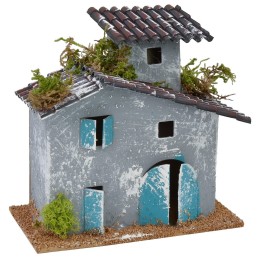 Casa settecentesca con torretta cm 13x7x13 h