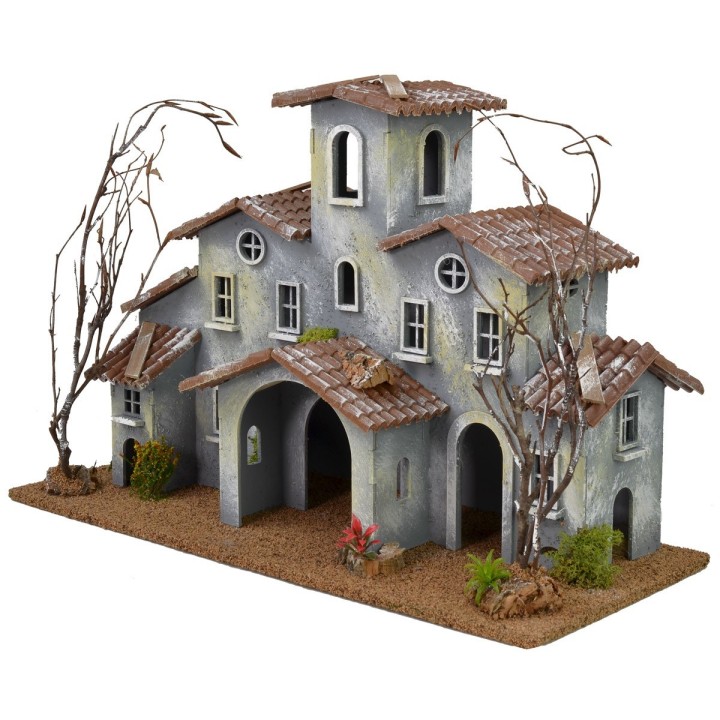 Hamlet with courtyard cm 42x19x29 h
