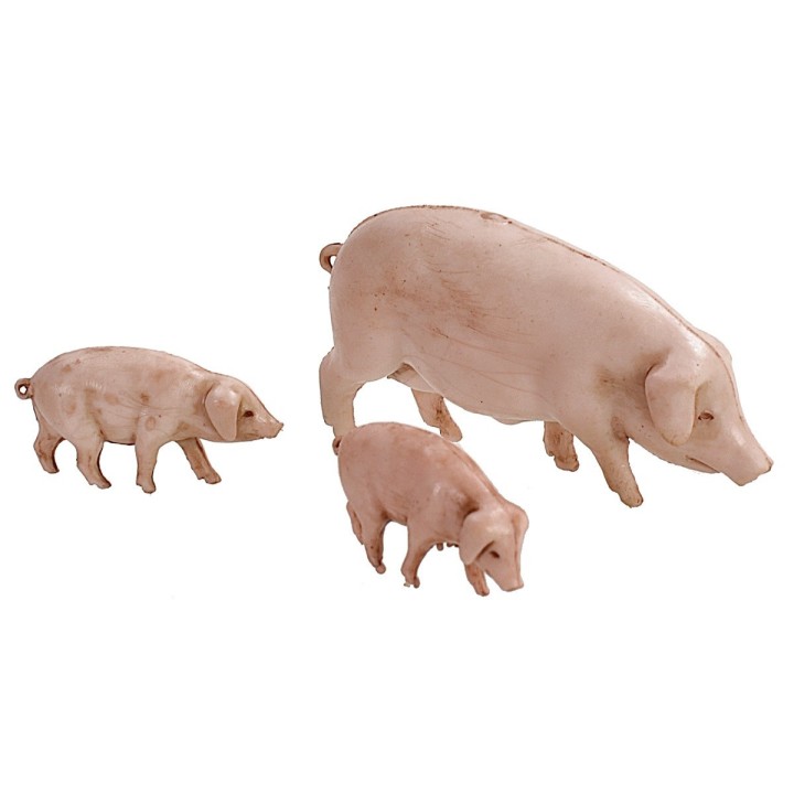 Juego de 12 animales de corral Landi Moranduzzo para estatuas