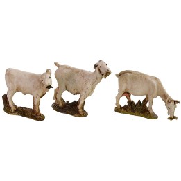 Juego de 2 cabras y ternero serie 10 cm Landi Moranduzzo