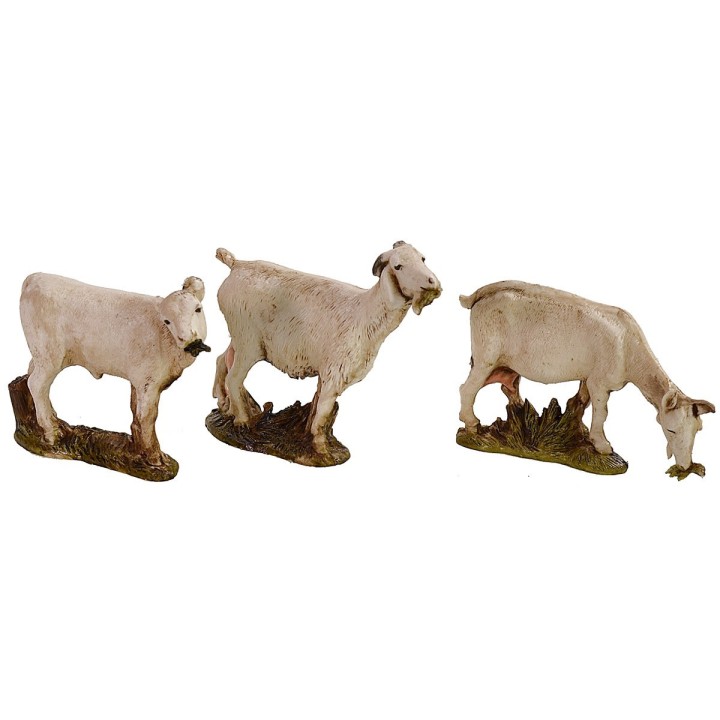 Set of 2 goats and veal series 10 cm Landi Moranduzzo