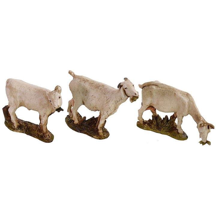 Set of 2 goats and veal series 10 cm Landi Moranduzzo