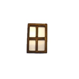Finestra media in legno invecchiato cm 6x9