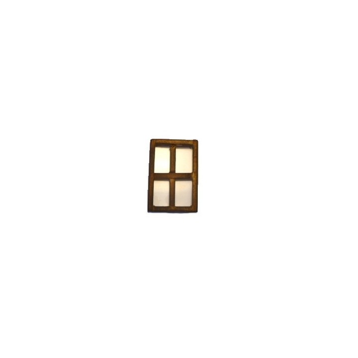 Finestra media in legno invecchiato cm 6x9