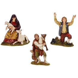 Set of 3 statues for crib series 10 cm Landi Moranduzzo