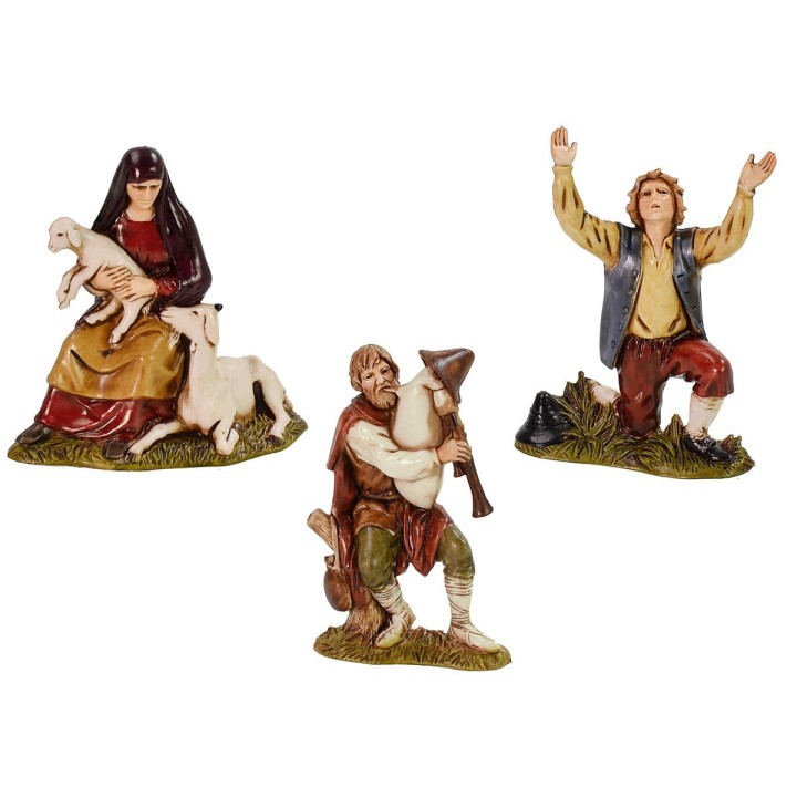 Set of 3 statues for crib series 10 cm Landi Moranduzzo