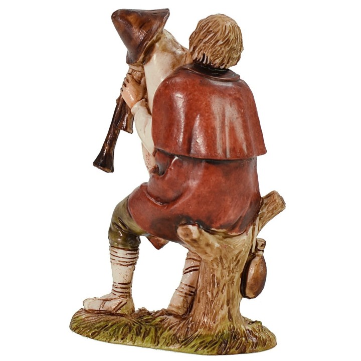 Bagpiper sitting series 10 cm Landi Moranduzzo