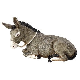 Asino sdraiato con briglie Landi Moranduzzo per statue 13 cm