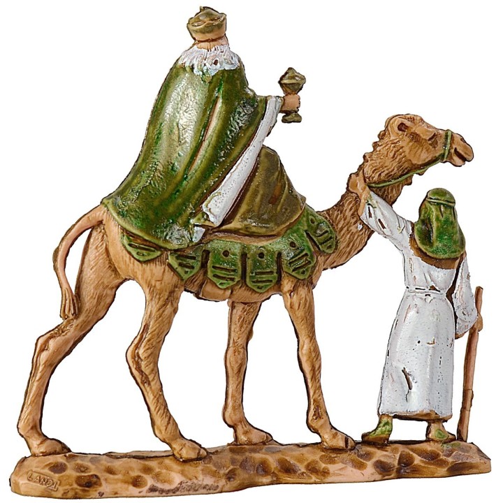 Tre Re magi cm 3,5 a cammello Landi Moranduzzo