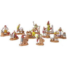 Set 11 Artigiani presepe cm 3,5 Landi Moranduzzo
