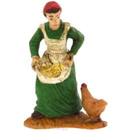Campesina con gallina serie Oliver cm 5