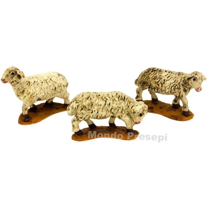 Set 3 pecore per statue cm 5