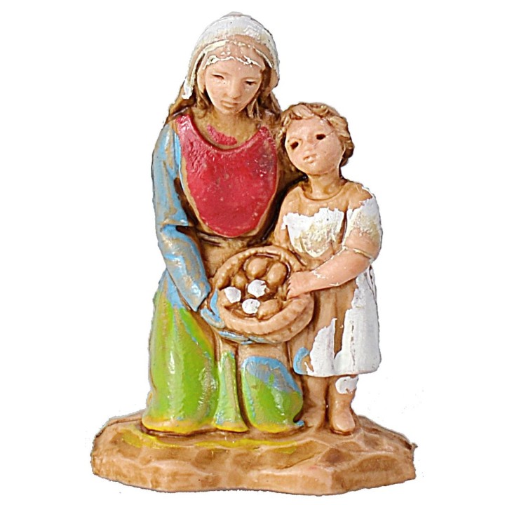 Mujer con niño de 3,5 cm Landi