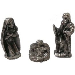 Natività 1,8 cm in metallo 3 soggetti