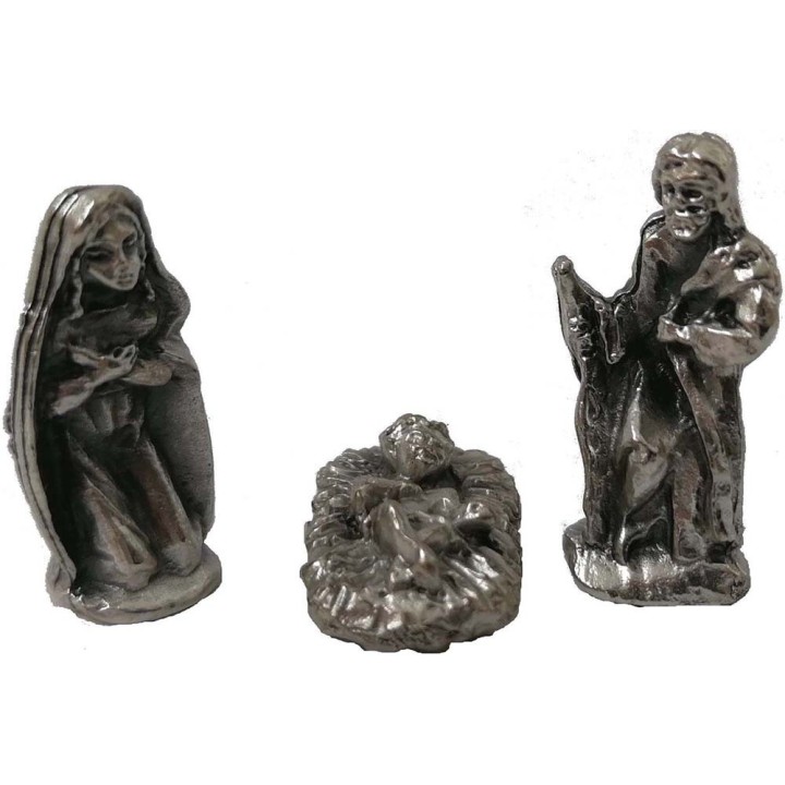 Natività 1,8 cm in metallo 3 soggetti