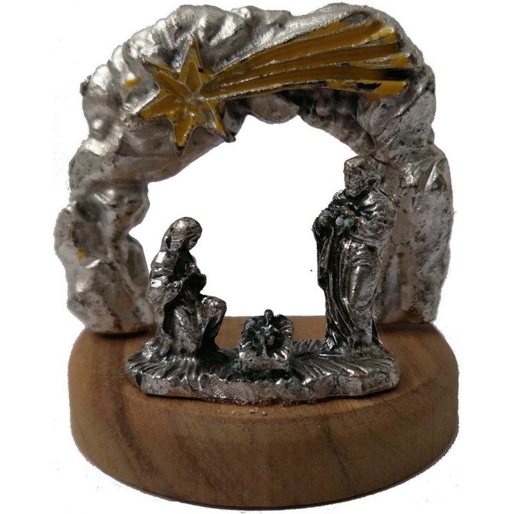 Arco con Natividad en metal cm 3,8x2,6x3,9 h