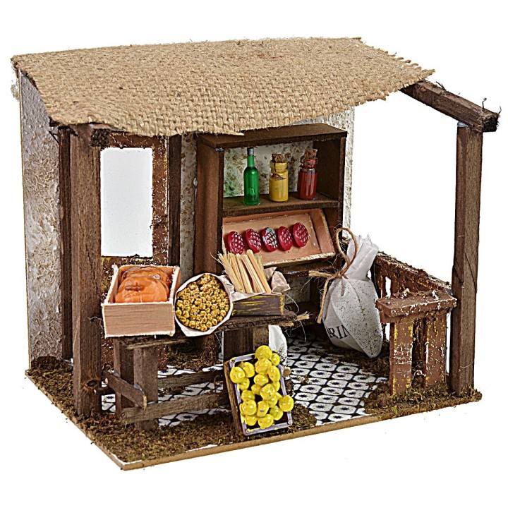 Tienda de comestibles para Belén cm 20x14x17 h