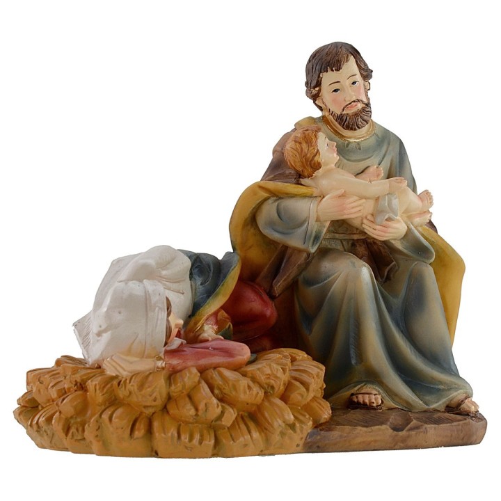 Natividad de resina cm 11x7x9,8 h serie 12 cm