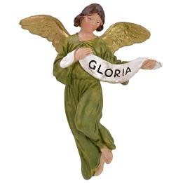 Angelo Gloria in resina dipinta 12 cm serie economica Landi