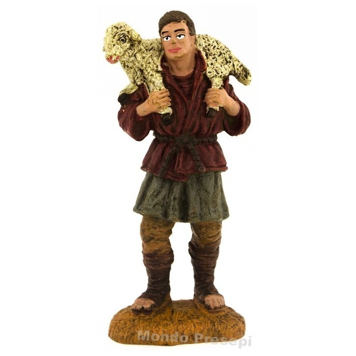 Pastore con agnello a spalle serie cm 10 Oliver