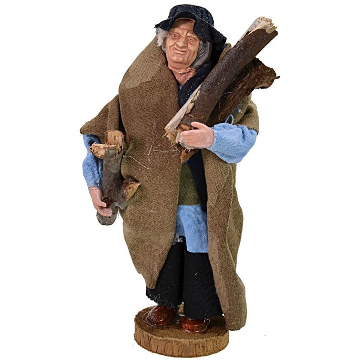 Boscaiolo con legna 12 cm