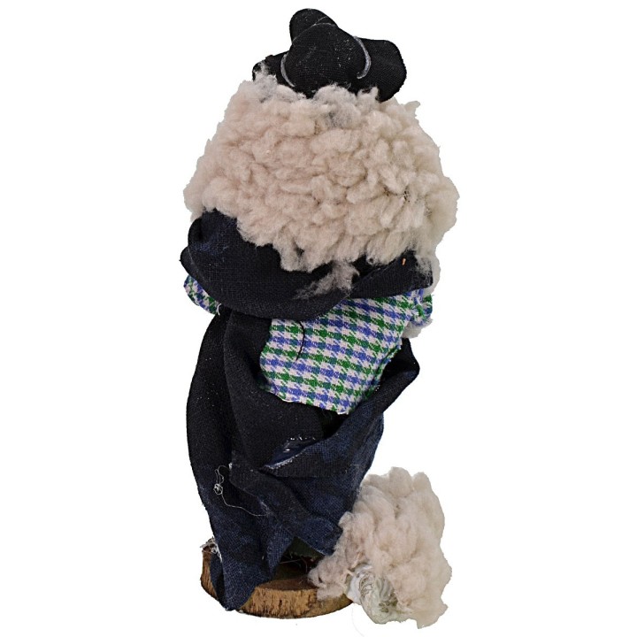 Shepherd with sheep 12 cm