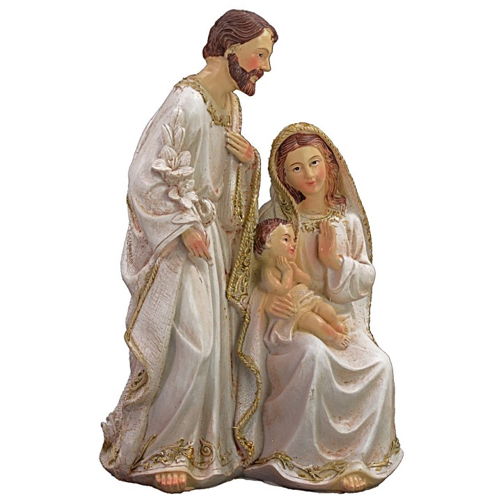 Holy Family in resin cm 12,5x8x19 h.