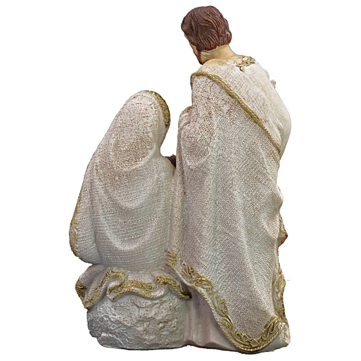 Sacra Famiglia in resina cm 12,5x8x19 h.