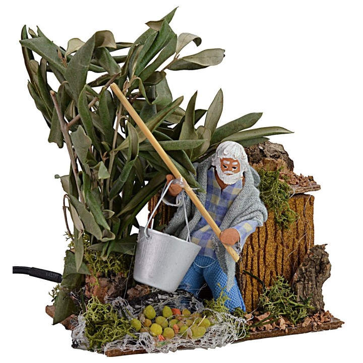 Moving olive picker h 10 cm