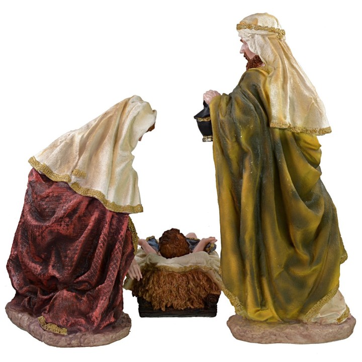 Natività 3 soggetti in resina h 60 cm