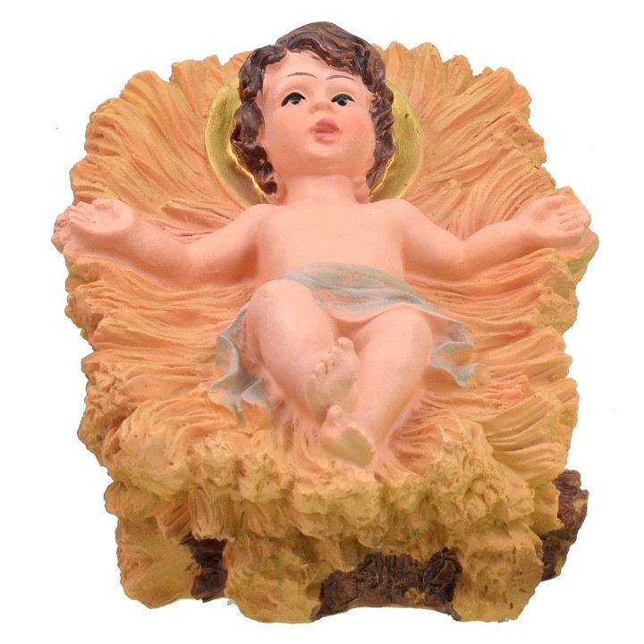 Natività 10 soggetti in resina h 50 cm